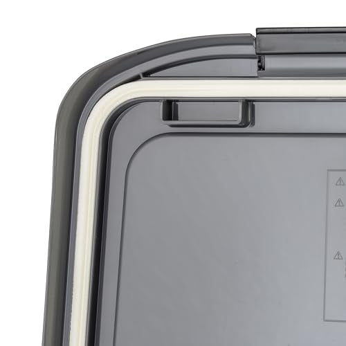 IRIS USA Dog Food Storage Container, Up to 25 lbs, White, Made in USA - color: Dark Gray, size: 25 lbs