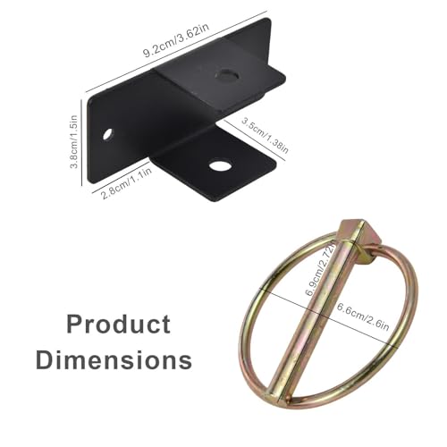 Stall Bucket Hook Grain Hanger Bracket with Pin