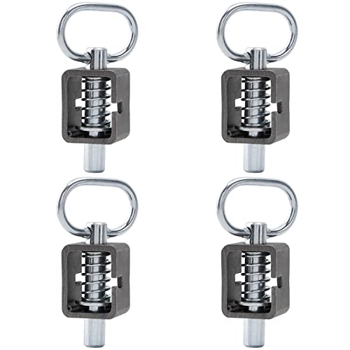 Weld-On Spring Latch Assembly Trailer Gate Latch with Spring-Loaded Pin
