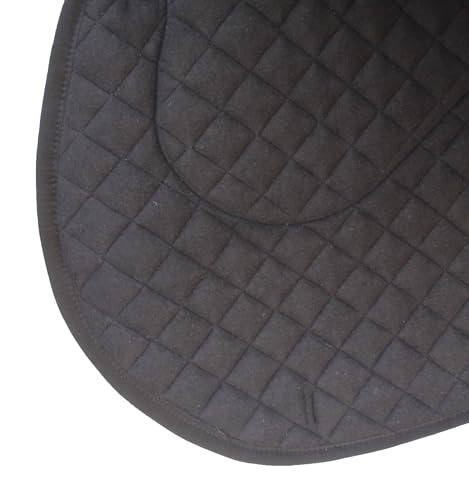 CHALLENGER Horse 23" x 20" English All-Purpose Contoured Quilted Trail Saddle Pad 72143 - color: 블랙.