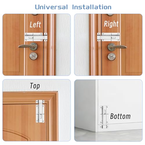 Mooche Slide Latch Lock Barrel Bolt, 3.95 Inch Stainless Steel Gate Latches - color: Brushed