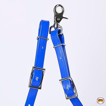 HILASON Western Horse Biothane Leather Rein, Full Size - color: Royal Blue