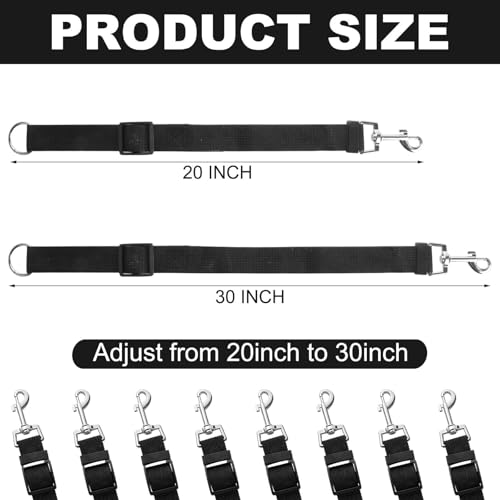 STARVAST 10 PCS Horse Bucket Straps, Sturdy Nylon Bucket Straps Adjustable Horse Trailer Ties for Water Bucket Horse, Hay Nets, Water Buckets, Horse Outdoor Feeders