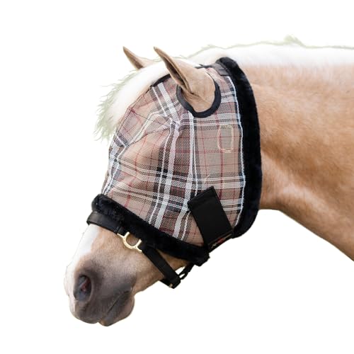 Kensington Protective Products MINI and Pony Fly MASK with Fleece Trim, Deluxe Black, Pony - color: 121 - Deluxe Black, size: Pony