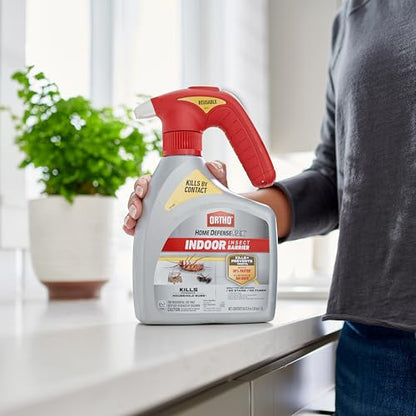 Ortho Home Defense Max Indoor Insect Barrier, 1.5 L | Home Bug Killer Spray with Battery Powered Quickhand Sprayer, Kills Ants, Roaches, Spiders, Fleas and Ticks - color: Quickhand Sprayer