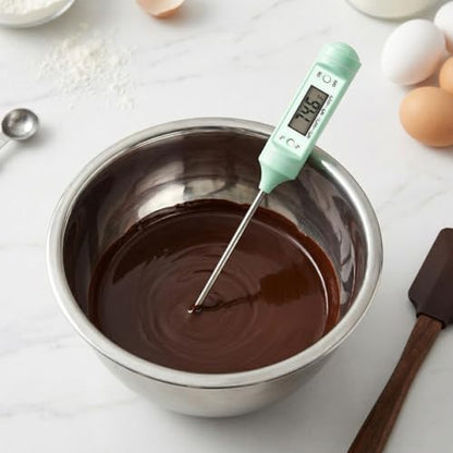 BESTOYARD Temperature Meter for Food Use - Accurate Temperature Measurement for Baby Milk Formula Household Cooking and Milk Heating 7.28-Inch Stainless Steel & Abs