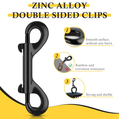 ERKOON 3.5 Inch Double Sided Clips Trigger Snaps for Horse (30 Pack) - size: 30 Pack