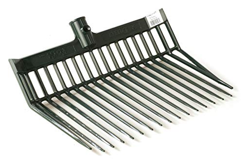 Little Giant® DuraFork Pitch Fork Replacement Head | Durable Polycarbonate Stable Fork Head with Angled Tines | Manure Fork | Made in USA (Pack of 1, Green)