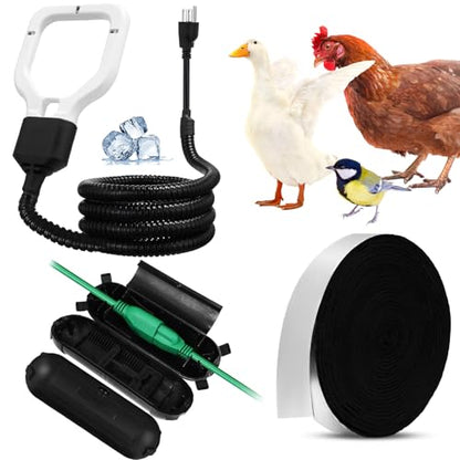 Relaxweex Livestock Water De-icer Submersible for Trough Tank,White,500w - color: White