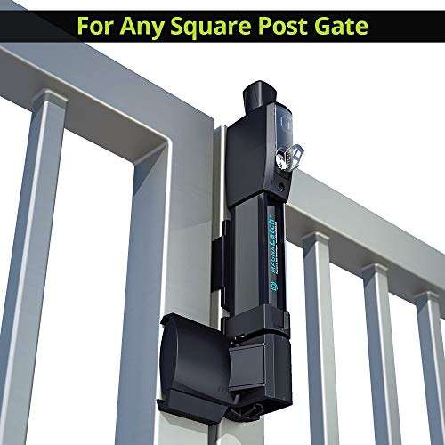 D&D ML3VPKA MagnaLatch Vertical Pull 12-inch Pet Safety Gate Latch, Black
