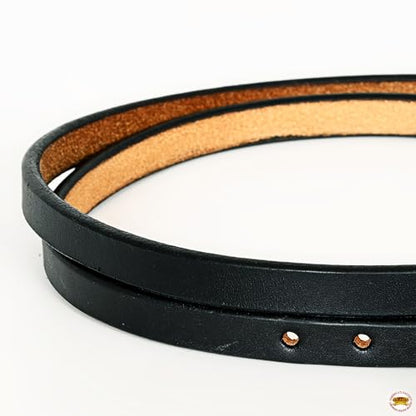 HILASON Western Horse Throat Latch Replacement Strap Headstall Harness Leather - color: Black
