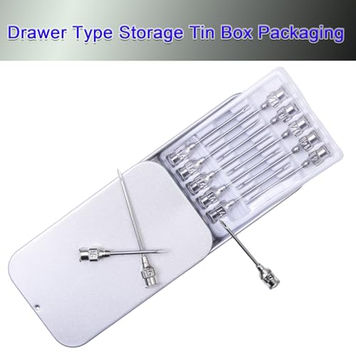 7 Gauge Veterinary Needles, Cattle Needle Poultry Injection Needles 10 Sticks, Suitable for Pigeons, Chickens, Ducks, Geese, Pigs, Sheep, Horses, and Other Large and Small Animals (7 * 13mm) - size: 7*13mm