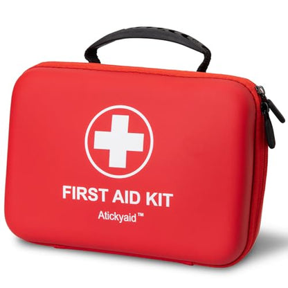 First Aid Kit 340 Piece, Premium Waterproof Hard Shell Medical Kit | Emergency First Aid Supplies and Survival Kit For Car, Home, Office, Travel, Camping, Sports, Outdoor, School - size: 340 Pieces