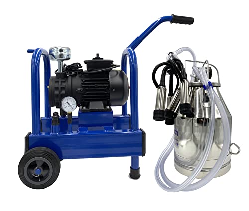 Compact Electric Pulsation Milking Machine for Cows Including Accessories (30 LTR) - size: 30 Ltr.