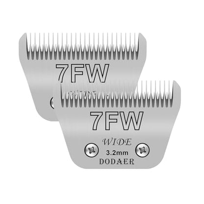 7FW blades dog grooming Compatible with Andis,Oster A5,Wahl km10 Clippers - color: 7FW-2PCS