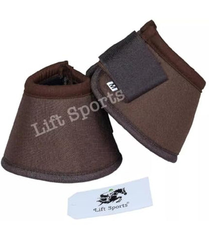 Horse Bell Boots Over Reach No Turn Bell Boots Wrap Tack Protection - color: Purple, size: Medium