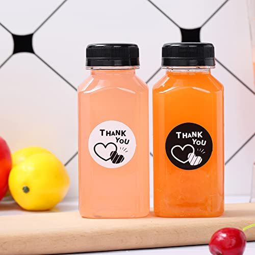 Fhxtcygj 24 Pack 8oz Empty Plastic Juice Bottles with Leak-Proof Caps Lids - color: 24pcs 8oz