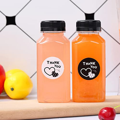 Fhxtcygj 24 Pack 8oz Empty Plastic Juice Bottles with Leak-Proof Caps Lids - color: 24pcs 8oz