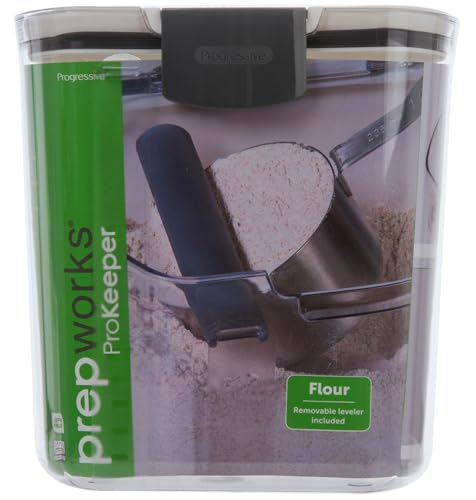 ProKeeper Flour Storage Container with Airtight Lid, 4-Quart Capacity - color: Flour Keeper, size: 1 Piece