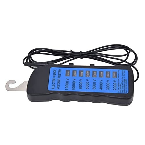 Electric Fence Tester MLD 002A6, 12KV Electric Fence Fault Finder, Equipped with Electric Fence Indicator Light for Farms, Gardens and Livestock Enclosures, 6.5x2.4x0.8in