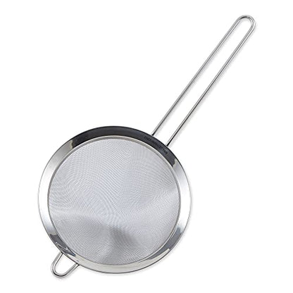 RSVP International Endurance Kitchen Collection, Stainless Steel Fine Mesh Conical Sieve/Colander, Multi-Purpose for Cooking, Baking, Loose Leaf Tea, Bar Strainer Cocktails, 7-Inch - size: 7-Inch