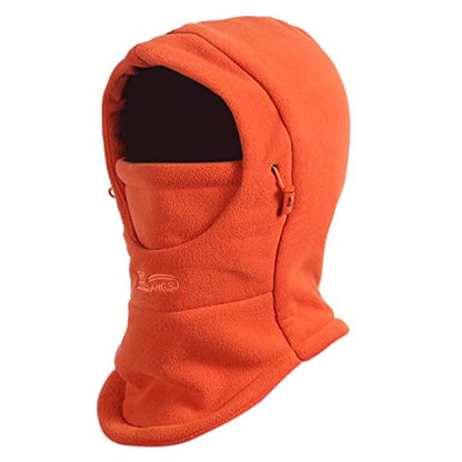 TRIWONDER Kids Winter Hats Balaclava Ski Mask for Boys Girls Toddlers Windproof Adjustable Cold Weather Face Mask Neck Warmer - color: Orange