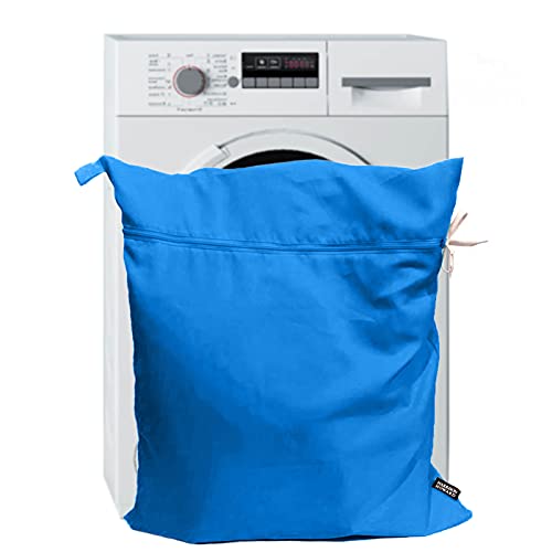 Pet Washing Bag Dog Cat Horse Hair Laundry Bag for Rug Sheet Boots Pets Laundry Helper by Harrison Howard True Blue - color: True Blue