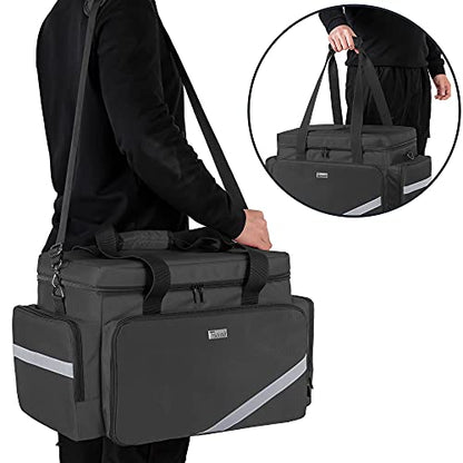 Trunab First Aid Bag Medical Bag Emergency Responder Trauma Bag - color: Black