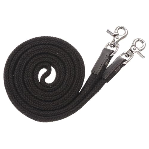 Royal King Deluxe Flat Roping Reins - color: Black
