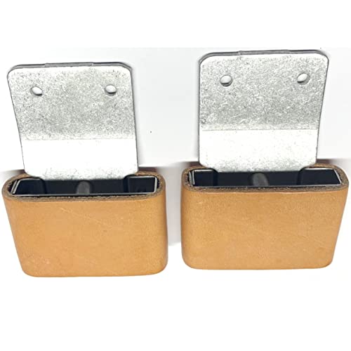2" Leather Wrapped Blevins Stirrup Buckle Set