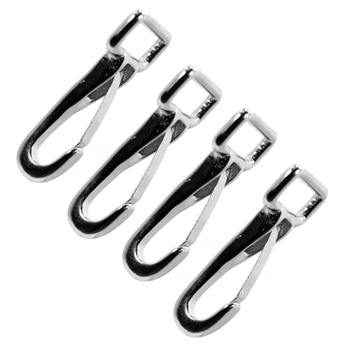 Jeffers Spring Snap with Square Eye 1" x 3-1/4" – Metal Snap Hook Clip for Rope, Lead, Horse Tack, Halter, Pet Chain & Dog Leash, Secure Attachment for Barn, Farm, Camping & Outdoor Use - 4 Pack - size: 4 Pack