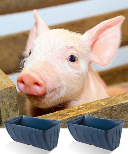 Chicken Feeders, 3 Pack, Duck Feeders and Waterers, Hanging Poultry Water Feeder, Livestock Fence Feeder, Feed Trough and Waterer Bucket with Clips, Blue - color: 3 Pack Blue