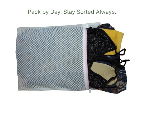 Mesh Laundry Bags for Delicates – 3 Pack (12”×16”) with Color-Coded Zippers, Protects Clothes from Damage, Breathable Honeycomb Mesh, Washer & Dryer Safe bags - Ideal for Bras, Lingerie & Socks