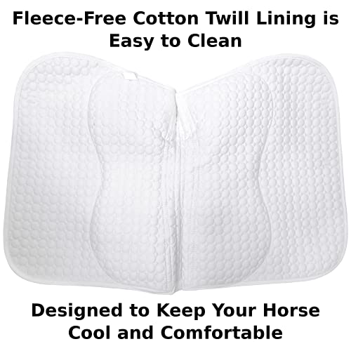 Derby Originals Extra Comfort All Purpose English Saddle Pad with Removable Memory Foam - color: Blue