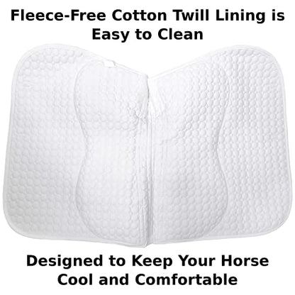 Derby Originals Extra Comfort All Purpose English Saddle Pad with Removable Memory Foam - color: Blue