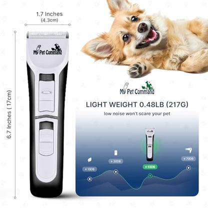 My Pet Command Professional Dog Cordless Clippers for Grooming