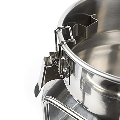 12L 3.16 Gallon Milk Can Stainless Steel Milk Bucket Wine Pail Bucket Versatile Milk Can Wine Bucket Liquid Storage Milk Transport Can Tote Jug with Sealed Lid Heavy Duty and Carry Handle - size: 12L 3.16 Gallon