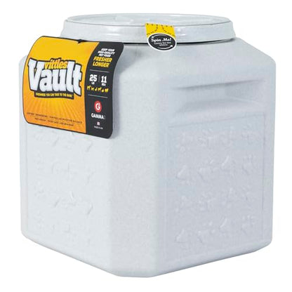 Gamma2 Vittles Vault Pet Food Storage Containers - Sealed Dog and Cat Food Storage Container, Fits up to 25lbs, Made in the USA - [12"L x 13.75"H] - size: 25 Pounds