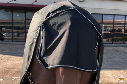 HILASON 1200D Turnout Sheet Black 75 in Waterproof - color: Black, size: 75 in