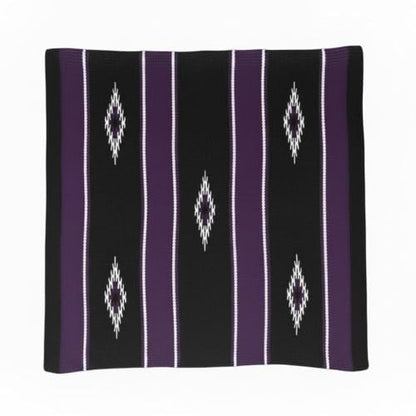 Majestic Ally 36"x34" Navajo Design Acrylic Saddle Blanket for Horses - 2.4 lbs (Dark Purple) - color: Dark Purple