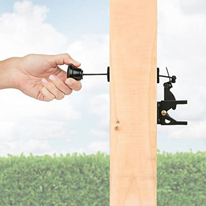 National Hardware Gate Latch Cable Pull, 10 3/4 in, Spring Loaded, Black - size: 40"