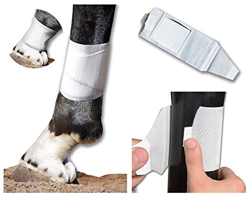 Equine BandaFlex Non-Adhesive, Disposable, Washable and Reusable Bandages (Small) - size: Small