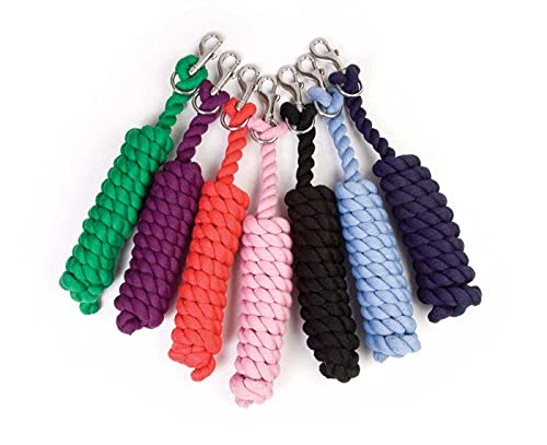 Heavy Duty Cotton Lead Rope (Red) - color: Red