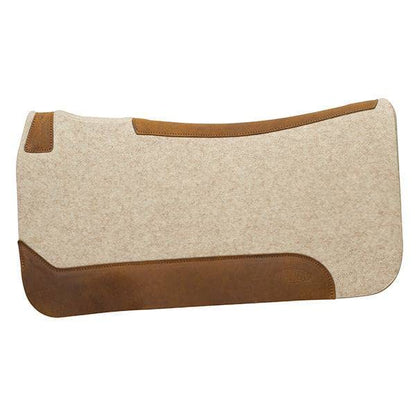 Weaver Equine Wool Blend Felt Western Saddle Pad for Horses, 30" x 30" - size: 30" L x 30" W - 1" Thick