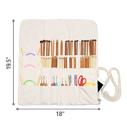 Teamoy Knitting Needle Crochet Hook Case Organizer Holder(up to 14"), Tree - color: Tree, size: 14 inches