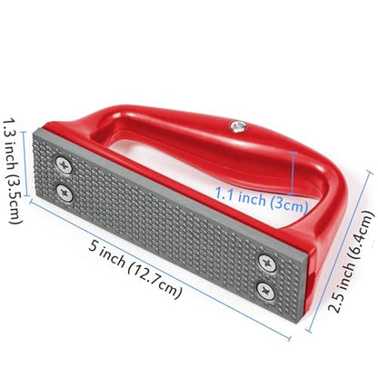Harhana Goat Hoof Rasp File, Farrier Rasp for Small Hooves, Goat and Small Animals - color: Red