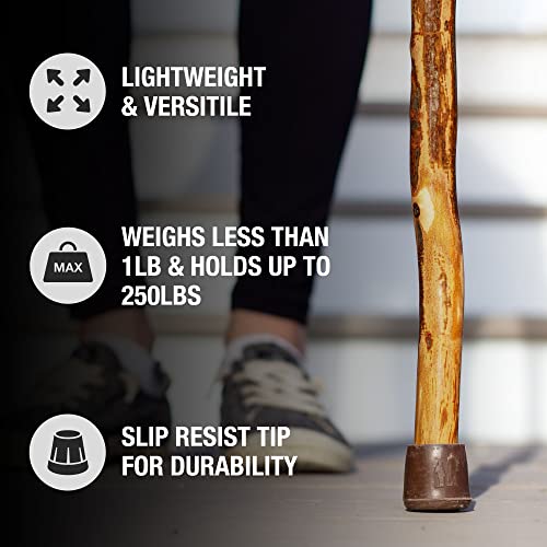 Brazos Wooden Walking Canes for Men and Women, Stable Walking Sticks for Seniors, Made in The USA - size: 37 Inch, style: Knob Root Hardwood 1