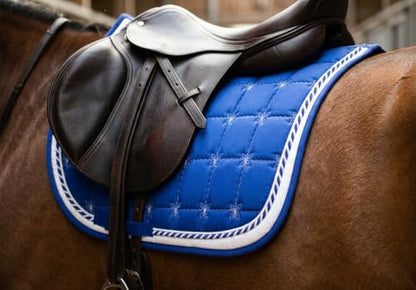 Horse Quilted ENGLISH SADDLE PAD Trail Contoured 72Contoured