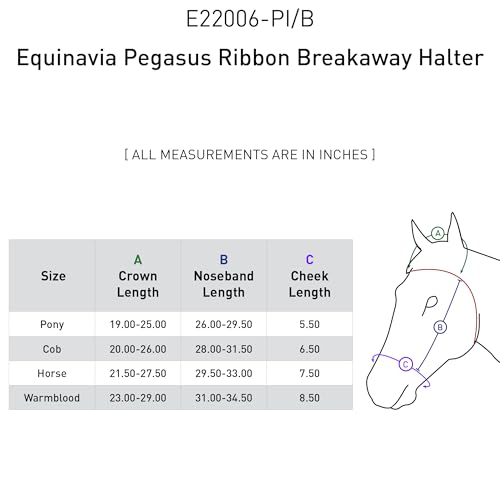 Equinavia Pegasus Adustable Breakaway Horse Halter - color: Pink/Blue Preppy Stripe, size: Pony