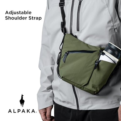 ALPAKA Flow Satchel Crossbody Sling Bag - color: Green-2l